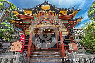 Seson-in Shakado Temple ä¸–å°Šé™¢ é‡ˆè¿¦å ‚ Located next to Zenko-ji temple complex in Nagano City, Japan Editorial Stock Photo